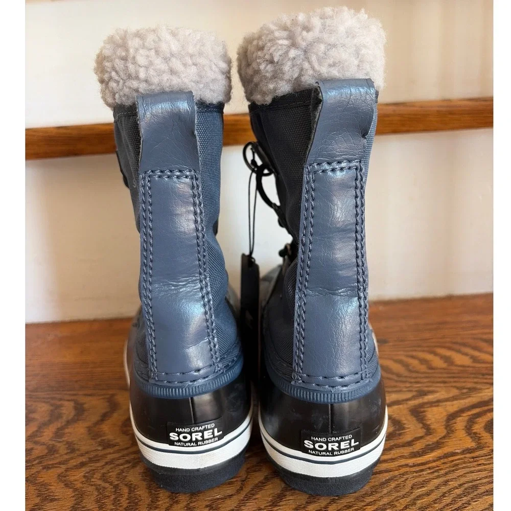 Sorel Kids Pac Nylon Waterproof Winter Boots‎ Navy Blue Black Size 2